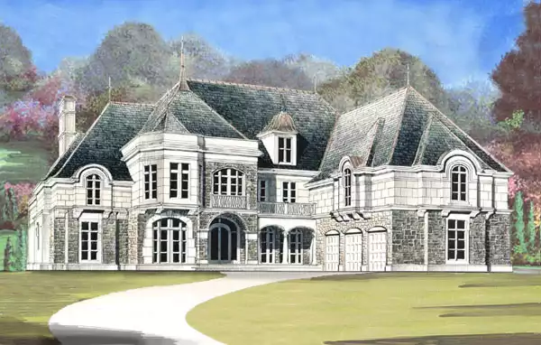 image of french country house plan 6041